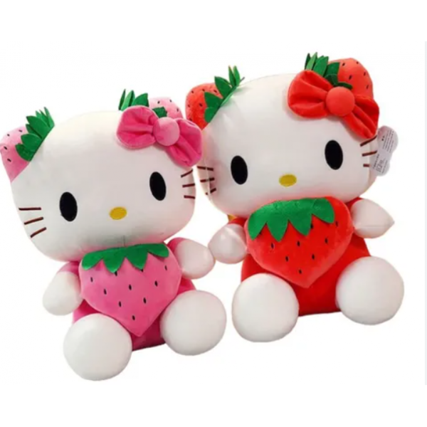 PELUCHE KITTY CON ACCESORIOS X25CM