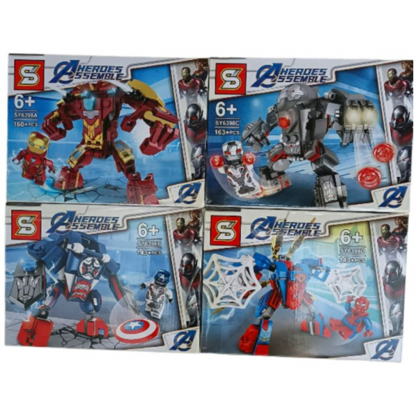 LEGO HEROE ASSEMBLE X4 160PCS SY6398