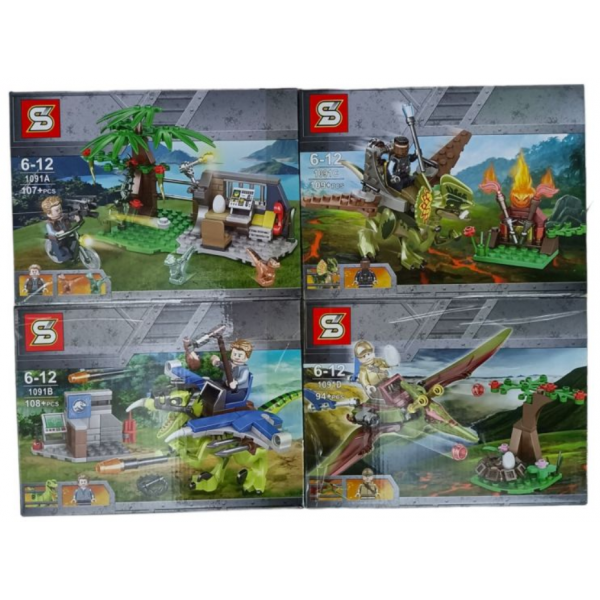 LEGO DINOSAURIO X4 107PCS *1091