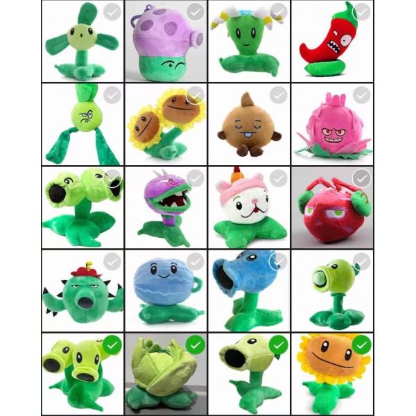 PELUCHE PLANTAS 25CM