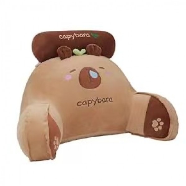 PELUCHE ALMOHADA RESPALDO CAPIBARA 40X70CM