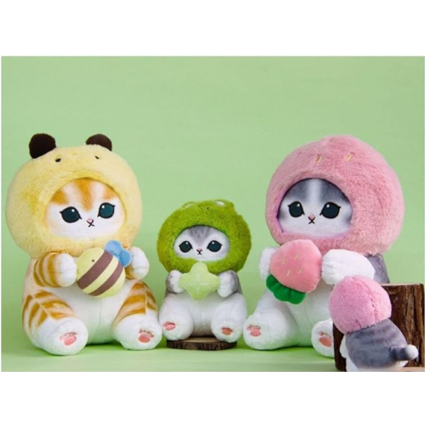 PELUCHE MOFUSAND GATO KAWAII  SERIES 26CM