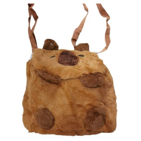 CARTERA CAPIBARA EN PELUCHE 20CM