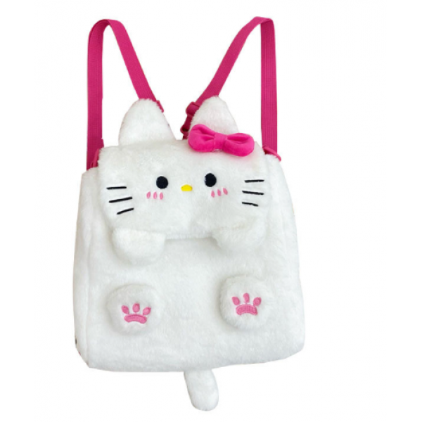 CARTERA KITTY EN PELUCHE 20CM