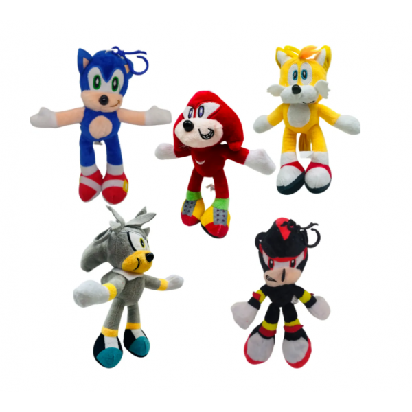 LLAVERO PELUCHE SONIC X15CM