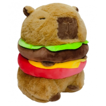 PELUCHE CAPIBARA HAMBURGUESA X30CM