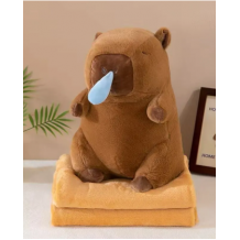 PELUCHE CAPIBARA CON MANTA X30CM