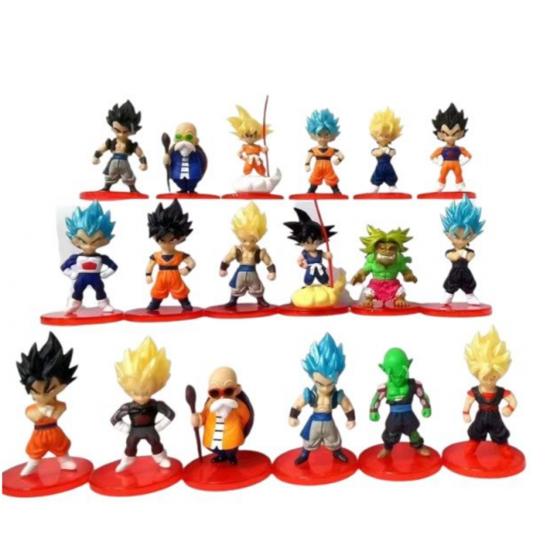 MUÑECO DRAGONBALL 8CM EN BOLSA X18U 
