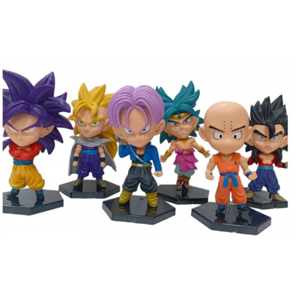 MUÑECO DRAGONBALL X6 EN BOLSA 12CM*5