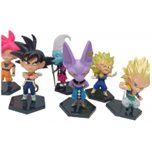 MUÑECO DRAGONBALL X6 EN BOLSA 10CM*4