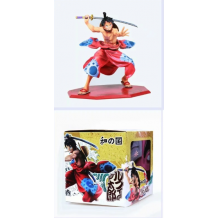 MUÑECO ONE PIECE LUFFY WANO KIMONO ESPADA ODEN X20CM CAJA