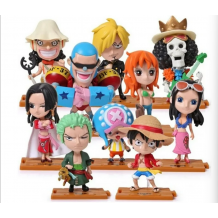 MUÑECO ONE PIECE X10U EN BOLSA 11CM *15401