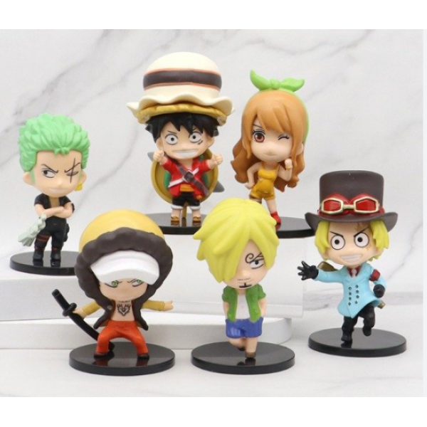 MUÑECO ONE PIECE 6U. EN BOLSA 10CM*15398