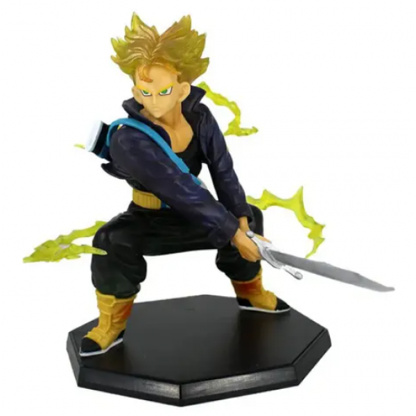 MUÑECO DRAGONBALL TRUNKS DEL FUTURO BASE  X1 EN BOLSA 15CM