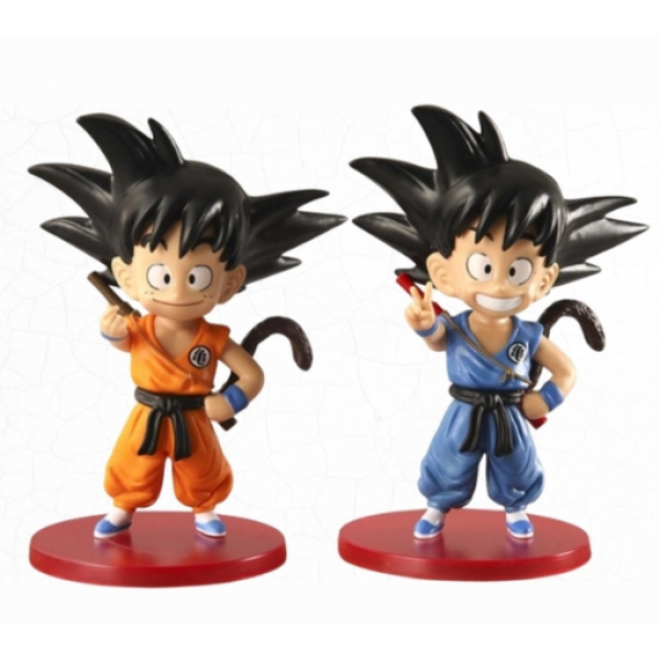 MUÑECO DRAGONBALL NIÑO CUTE  X2 EN BOLSA 15CM