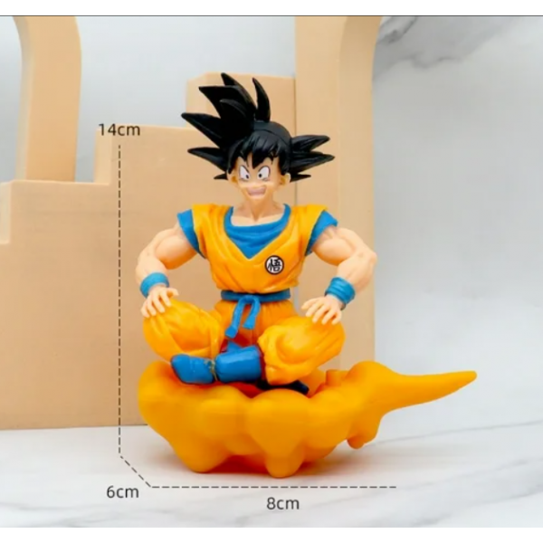 MUÑECO DRAGONBALL GOKU NUBE VOLADORA X1 EN BOLSA 14CM