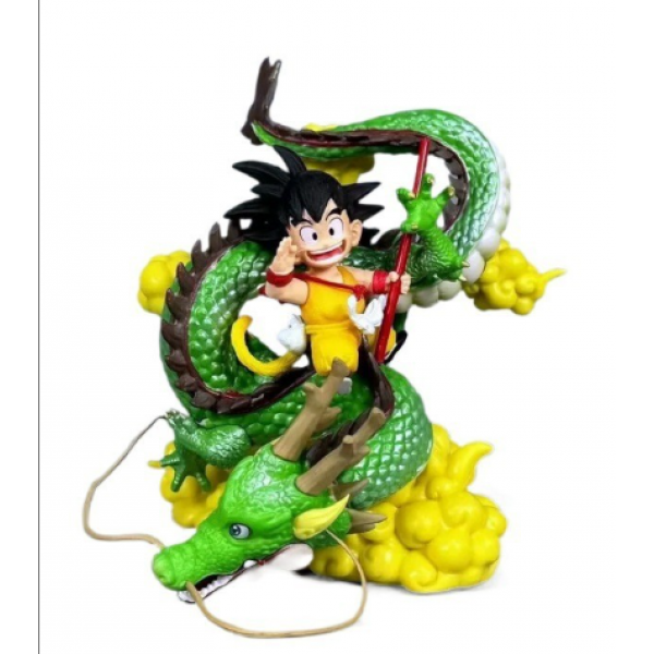 MUÑECO DRAGONBALL GOKU CON SHENLONG EN CAJA 18CM