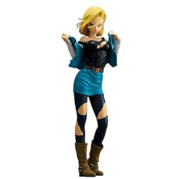 MUÑECO DRAGONBALL LUNCH ANDROID NO.18 EN CAJA 25 Cm