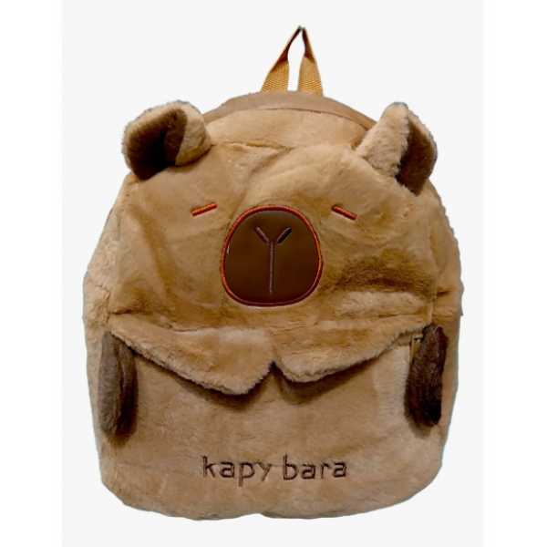 MOCHILA CAPIBARA EN PELUCHE 40CM