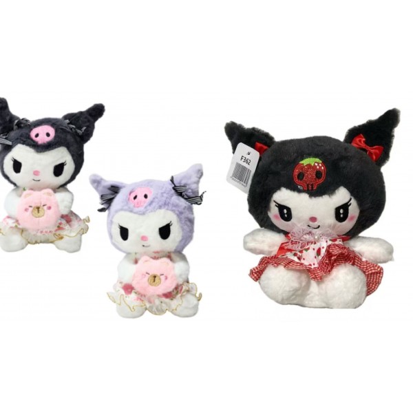 PELUCHE KUROMI CON VESTIDO 25CM