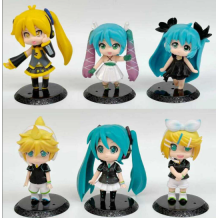 FIGURA DE MIKU HATSUNE X6 EN BOLSA 13CM