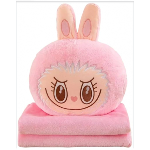 LABUBU CARTERA DE PELUCHE CON MANTA 35CM