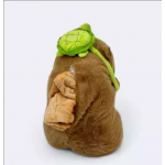 PELUCHE CAPIBARA TORTUGA CON MANTA 35CM