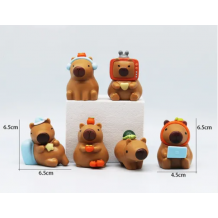 FIGURA CAPIBARA X6 EN BOLSA 6CM