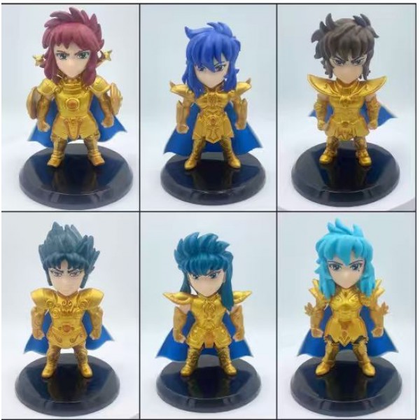 FIGURA CABALLEROS DEL ZODIACO X6 EN BOLSA 12CM