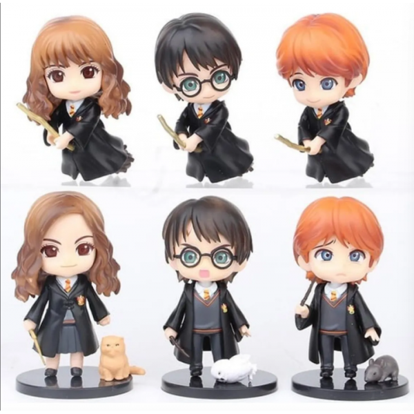 FIGURA HARRY POTTER X6U 13CM EN BOLSA