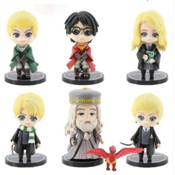 FIGURA HARRY POTTER X6U 10CM EN BOLSA