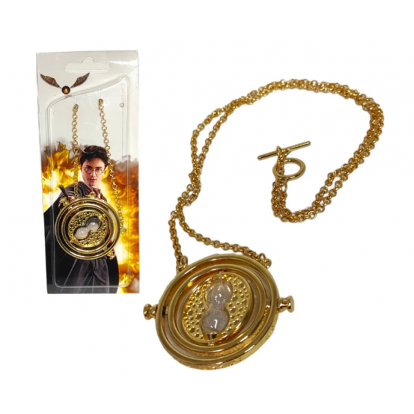 Colgante Collar Metal Harry Potter Giratiempos En Blister