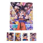 CARPETA DRAGONBALL HOJAS CON DISENO,CON STICKERS 