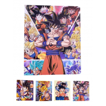 CARPETA DRAGONBALL HOJAS CON DISENO,CON STICKERS 