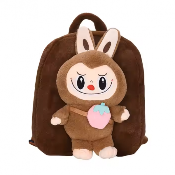 MOCHILA PELUCHE LABUBU X35CM MARRON